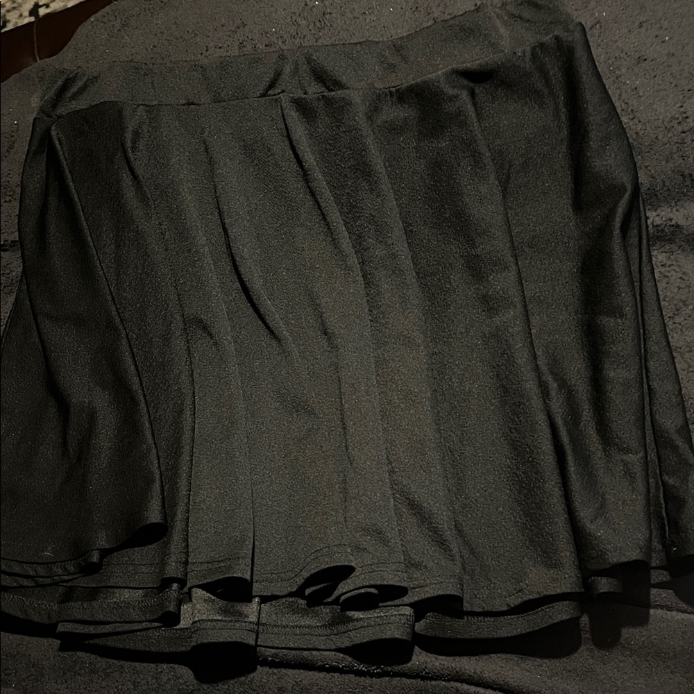 SHEIN Classic Black Skater Skirt